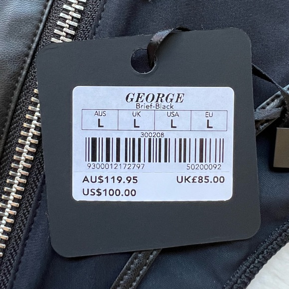 Honey Birdette George Black Brief Platinum Collection Luxury Bondage Lingerie - Picture 6 of 7